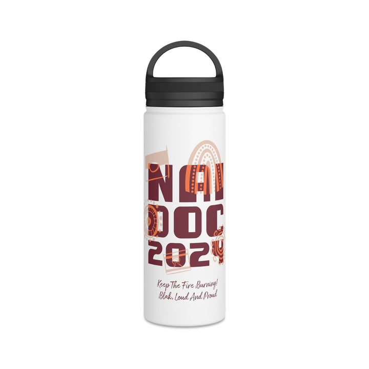 Our Fire Burns On! NAIDOC 2024 - Stainless Steel Water Bottle