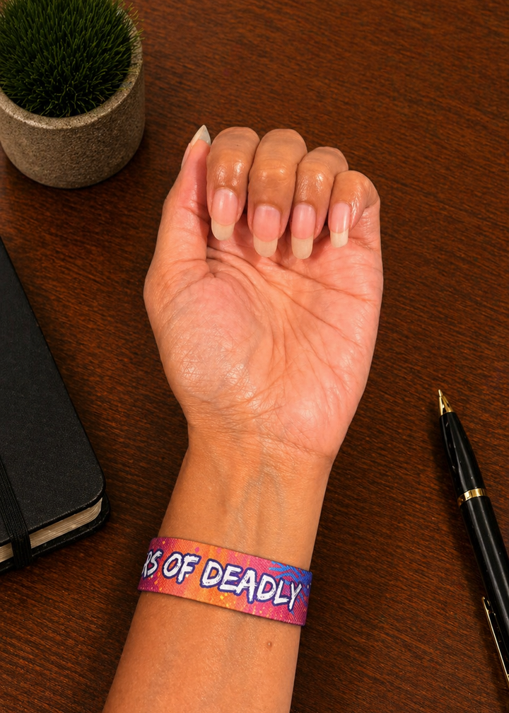 50 Years Deadly - NAIDOC 2026 ELASTIC WRISTBANDS