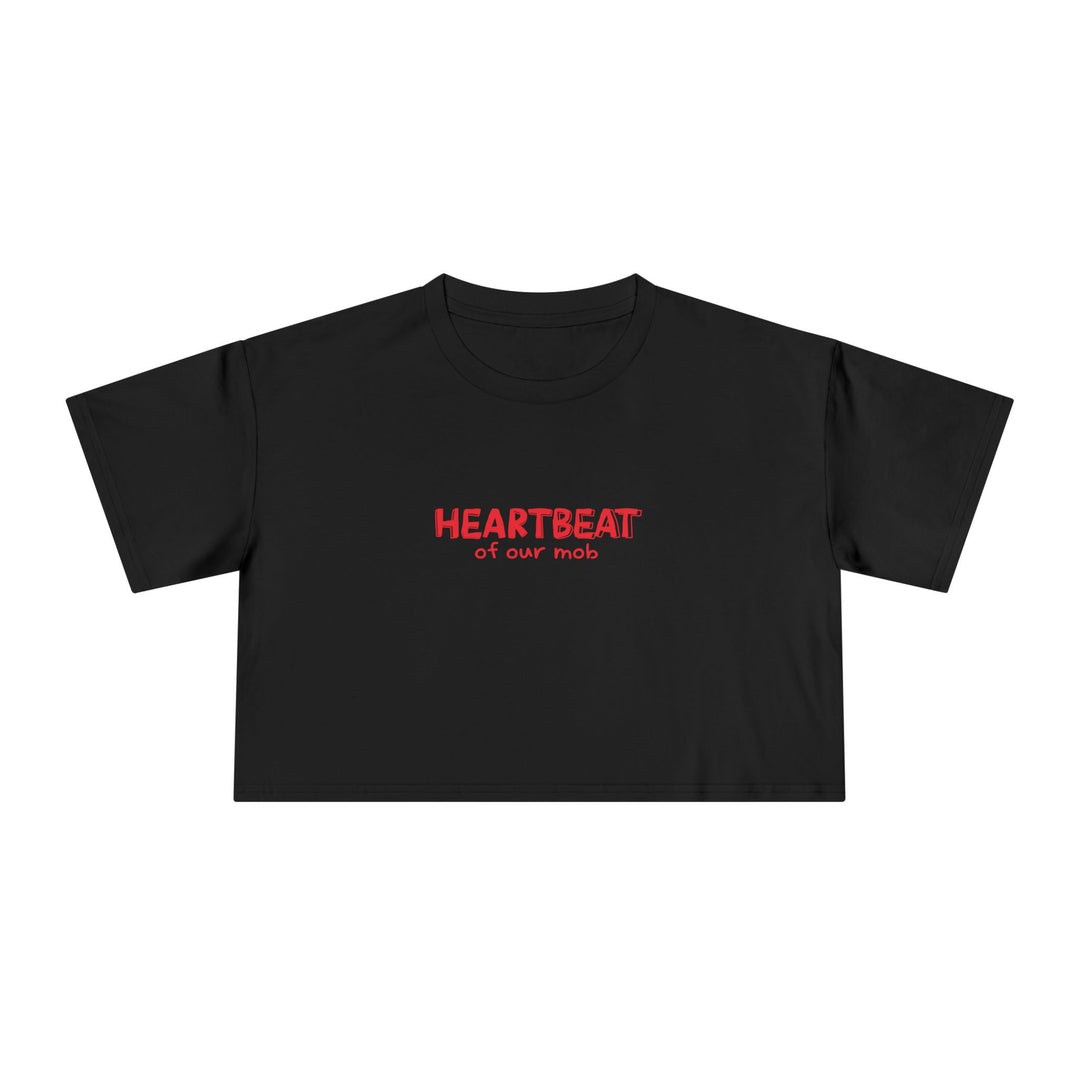 Heartbeat of Our Mob - Women's Cropped T-Shirt
