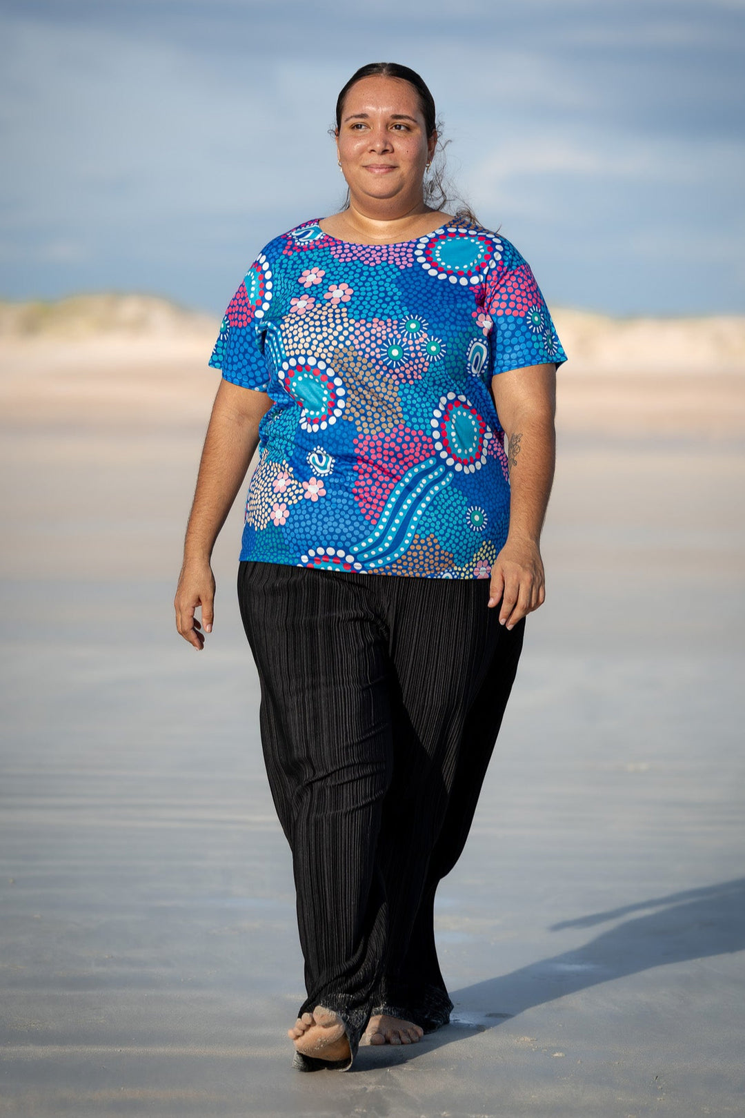 Old Ways Guiding New Paths - NAIDOC 2025 Women's Fashion Top