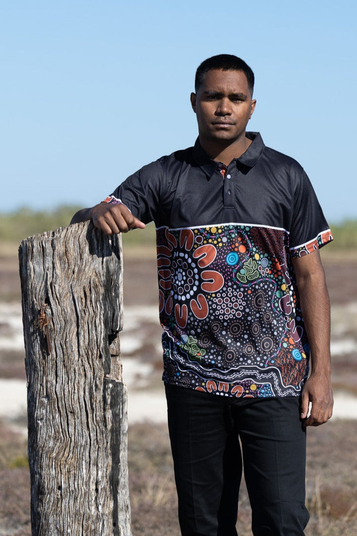 Bundian Way - UPF 50+ - Men's Custom Polo