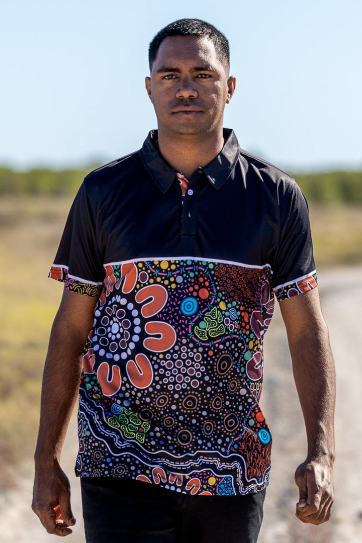 Bundian Way - UPF 50+ - Men's Custom Polo