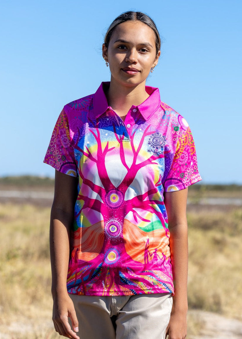 Deep Roots, Bright Future - NAIDOC 2025 Women's Polo – BW Tribal