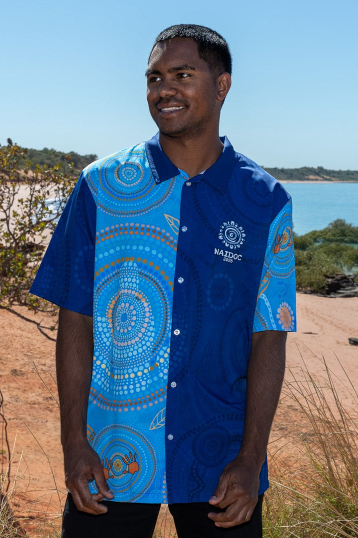 Never Stop the Dreaming - NAIDOC 2025 Men's Dress Shirt