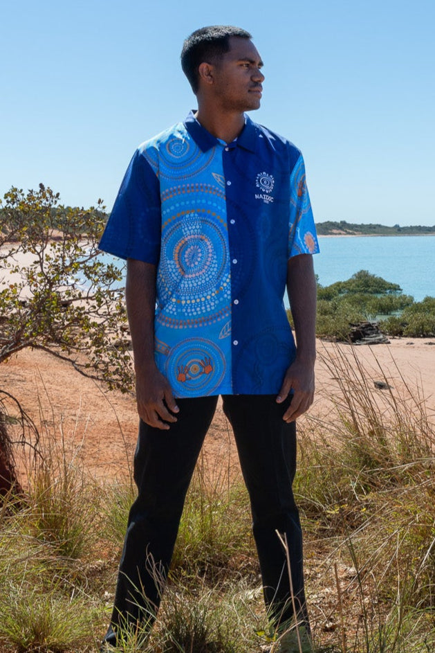 Never Stop the Dreaming - NAIDOC 2025 Men's Dress Shirt