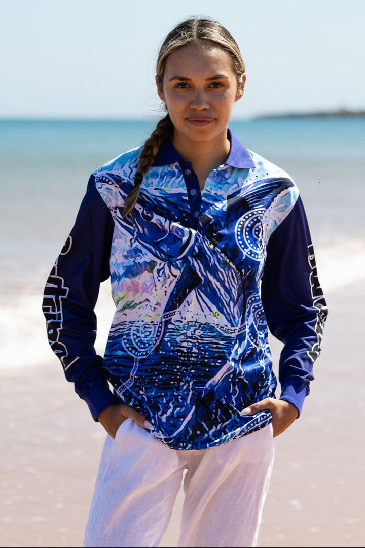 Marlin -  Unisex Long-Sleeved Fishing Polo