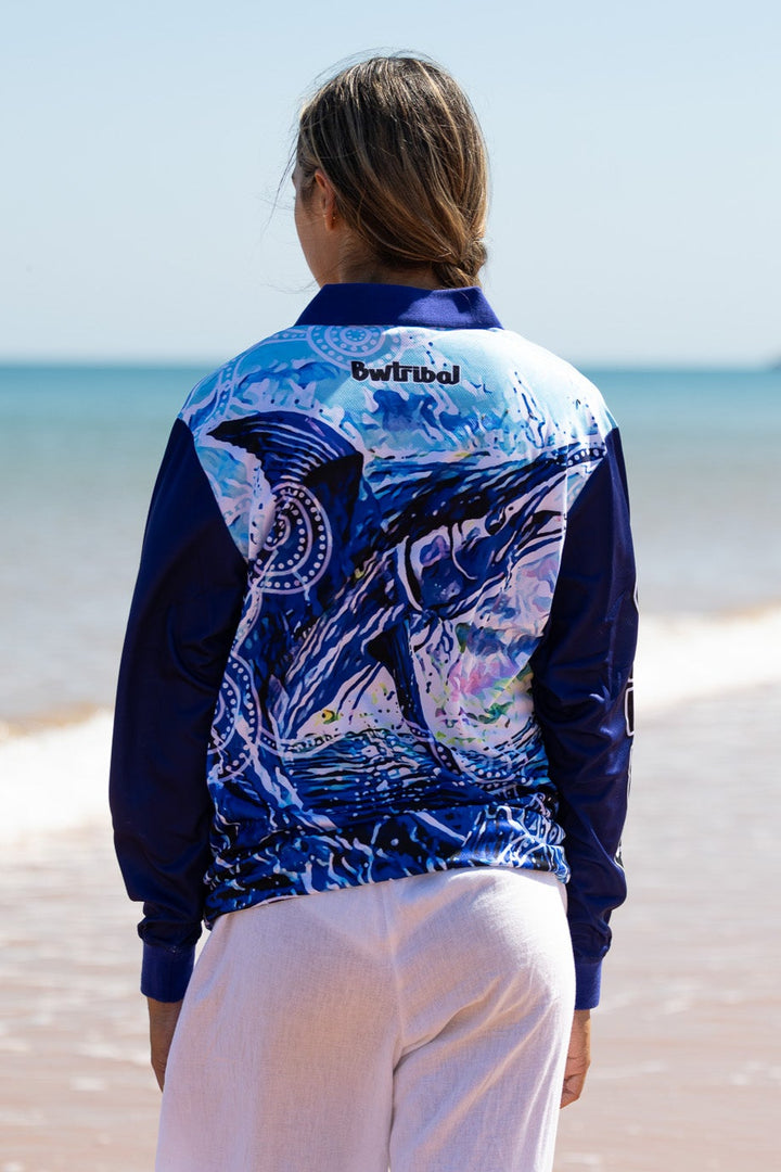 Marlin -  Unisex Long-Sleeved Fishing Polo