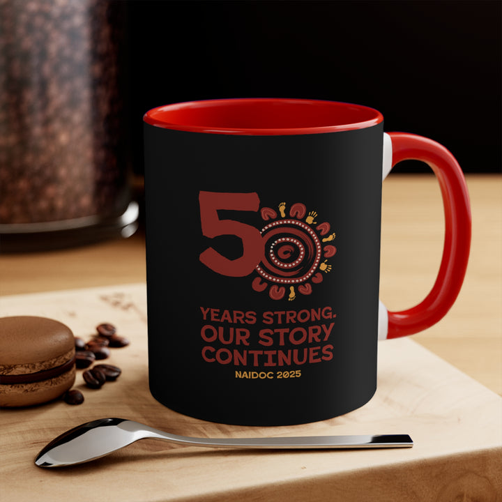 Our Story Continues - NAIDOC 2025 Colourful Accent Mug