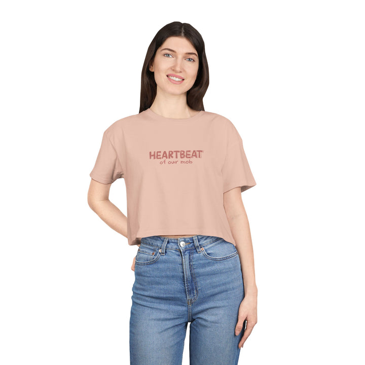 Heartbeat of Our Mob - Women's Cropped T-Shirt