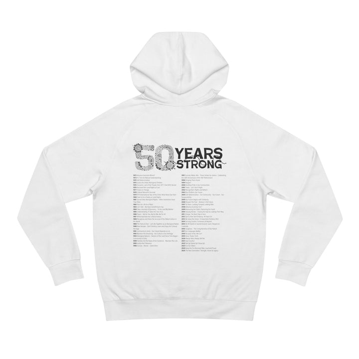 50-Year Commemoration (black/white) - NAIDOC 2025 Unisex Hoodie
