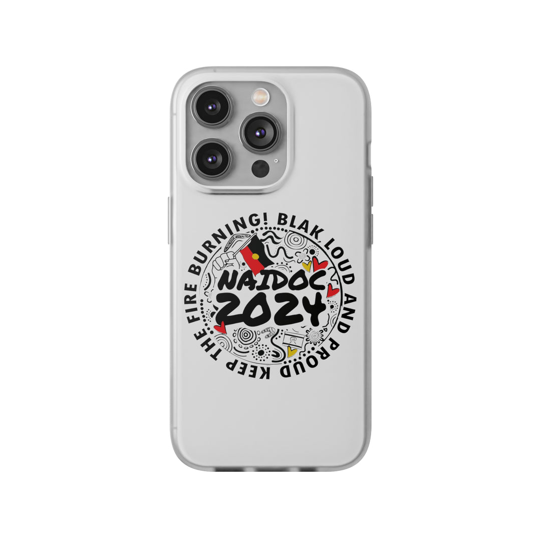 Blak, Loud and Proud NAIDOC 2024 - Flexi Phone Cases