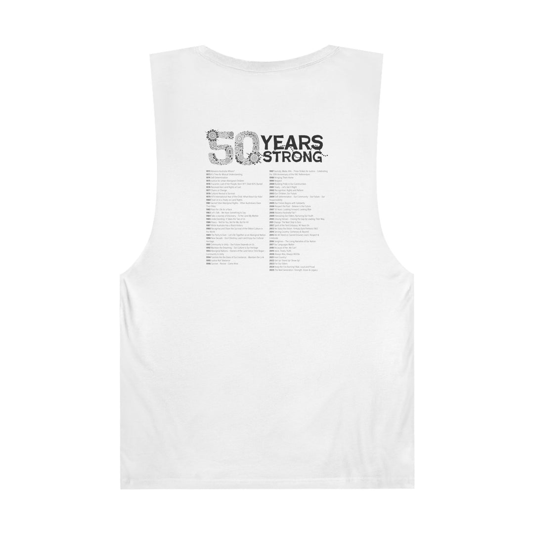 50-Year Commemoration (black/white) - NAIDOC 2025 Unisex Tank Top