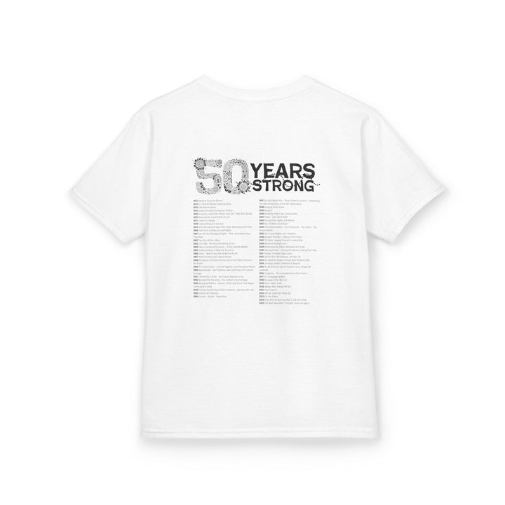 50-Year Commemoration (black/white) - NAIDOC 2025 Kids' Cotton Tee