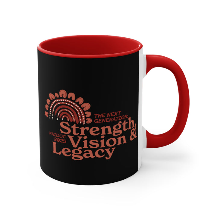 Strength, Vision & Legacy - NAIDOC 2025 Colourful Accent Mug