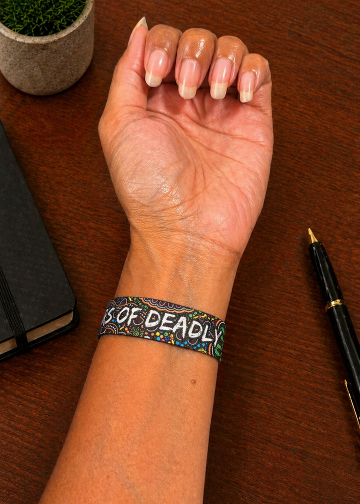 Still We Rise, Still We Shine  - NAIDOC 2026 ELASTIC WRISTBANDS