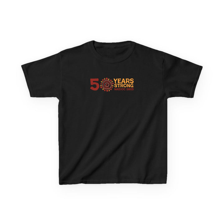 50 Years Strong - NAIDOC 2025 Kids' Cotton T-Shirt