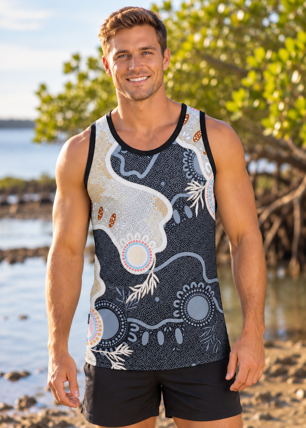 Ever Flowing - Reversible Singlet -  2 Designs in 1