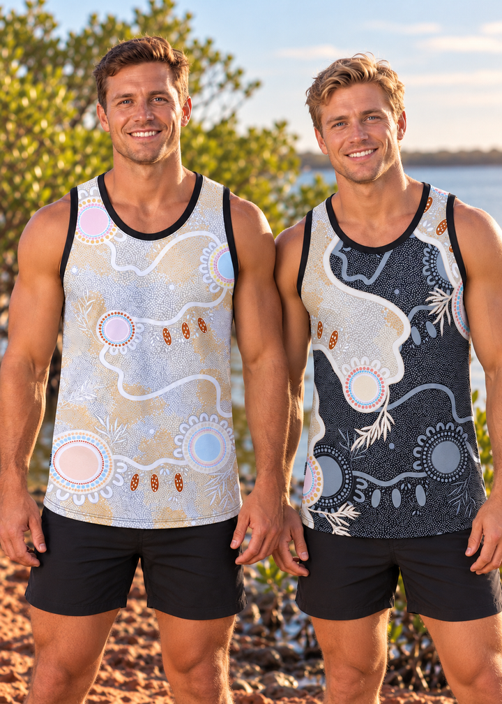 Ever Flowing - Reversible Singlet -  2 Designs in 1