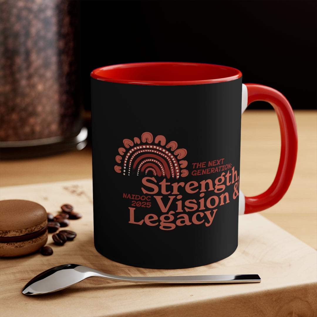 Strength, Vision & Legacy - NAIDOC 2025 Colourful Accent Mug