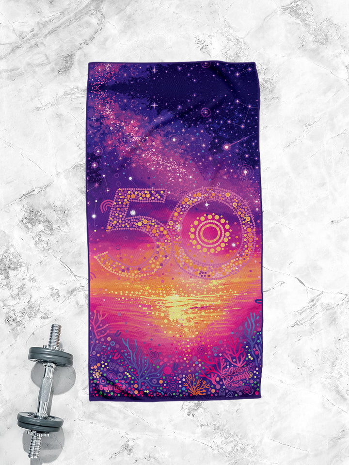 50 Years Deadly - NAIDOC 2026 Waffle Fabric Gym Towel