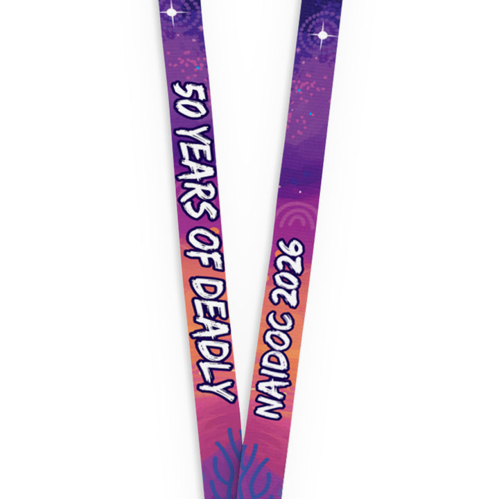50 Years Deadly - NAIDOC 2026 LANYARD with Phone Tether