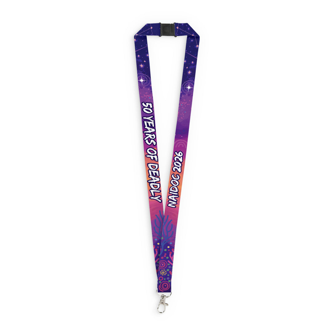 50 Years Deadly - NAIDOC 2026 LANYARD with Phone Tether