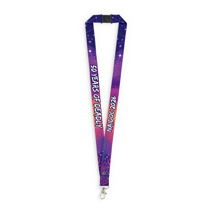 50 Years Deadly - NAIDOC 2026 LANYARD with Phone Tether