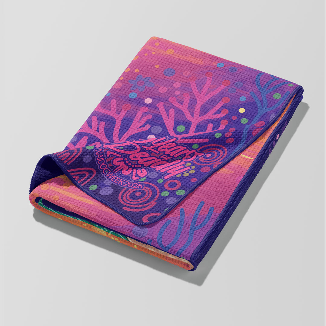 50 Years Deadly - NAIDOC 2026 Waffle Fabric Gym Towel
