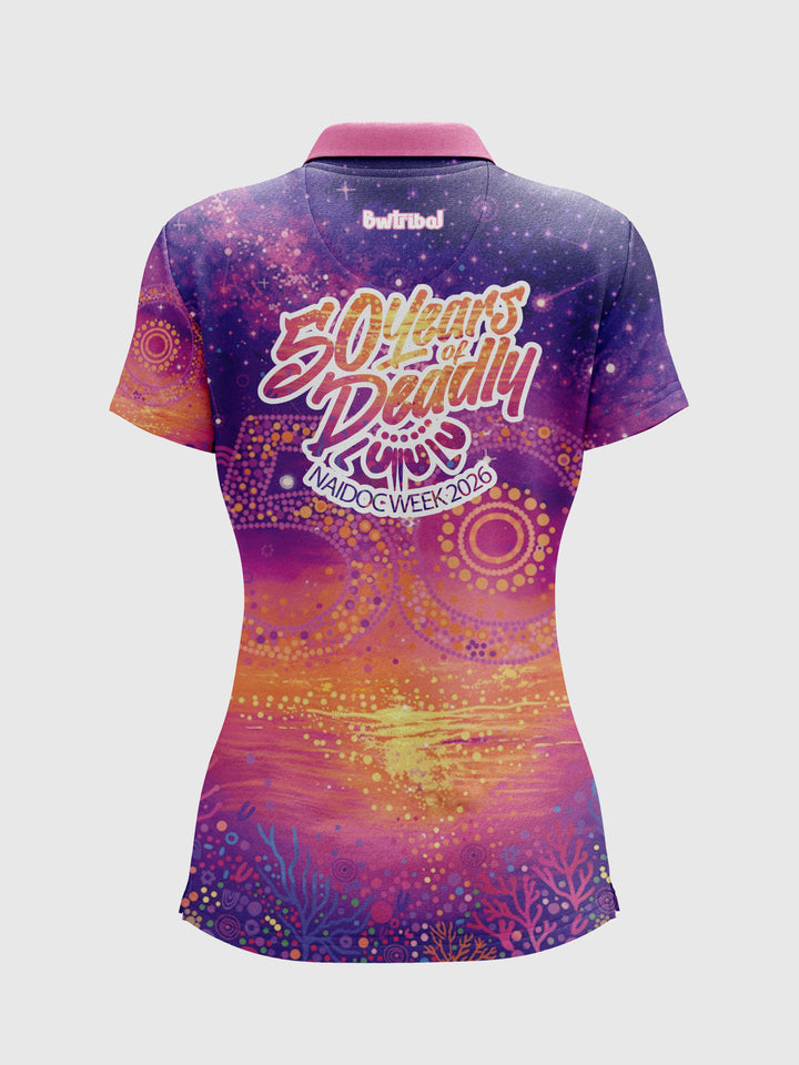 50 Deadly  - NAIDOC 2026 Women's Polo + Free Tote bag with every order