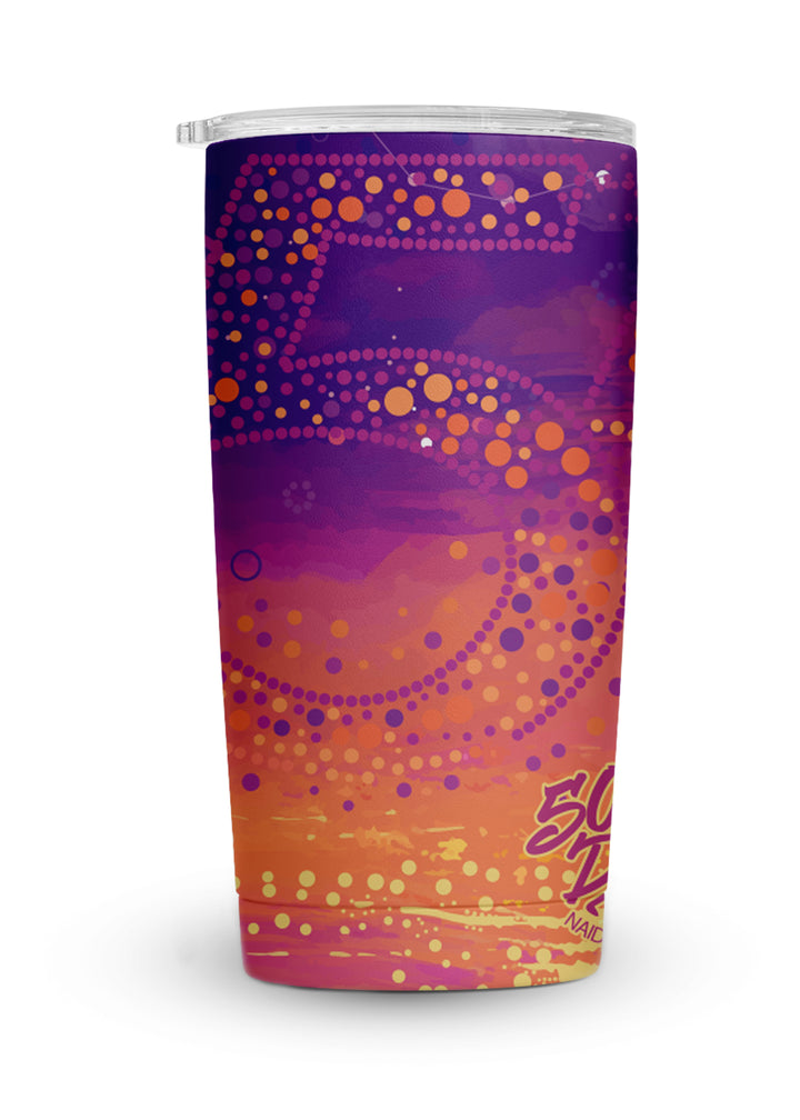 50 Years Deadly – NAIDOC 2026 Vacuum Insulated Magnetic Lid Tumbler (20oz)