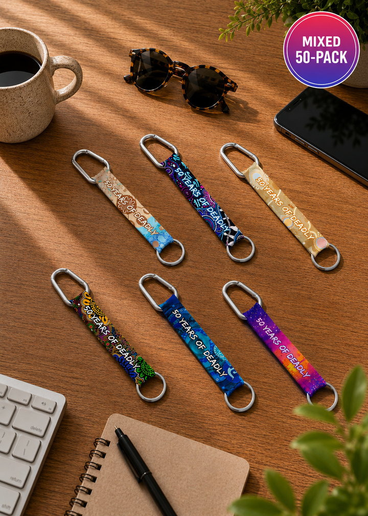 NAIDOC 2026  Carabiner Keyring Pack - Small (50pk)