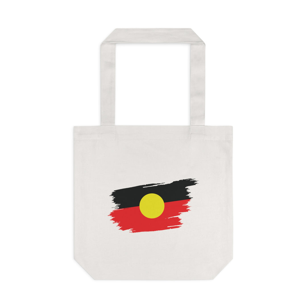 Brushstroke Aboriginal Flag - Cotton Tote Bag