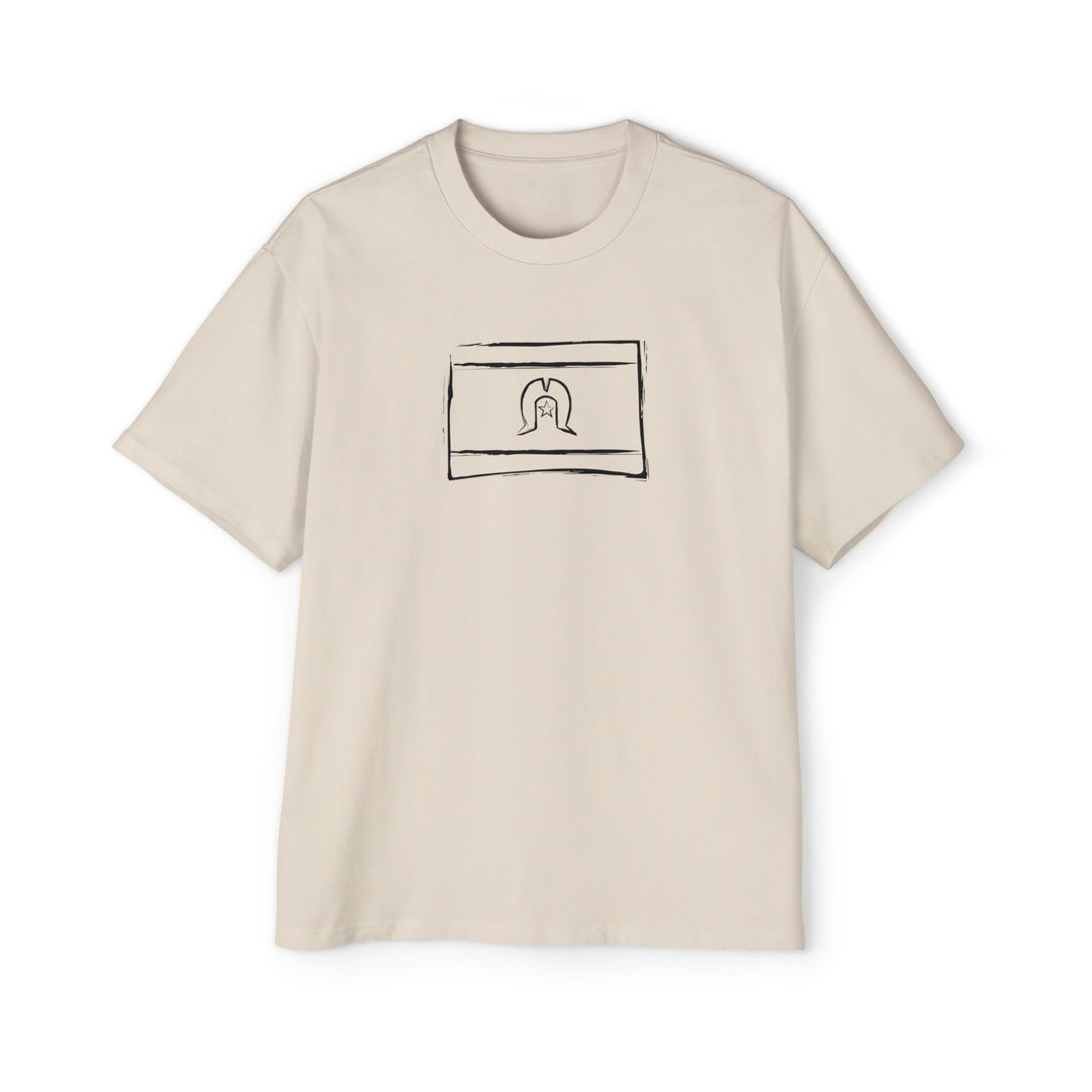 Strait Lines (TSI Flag) - Men's Oversized Tee