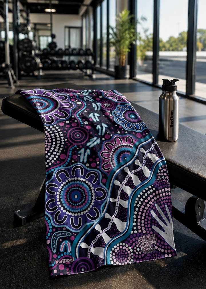 Stronger Together - NAIDOC 2026 Waffle Fabric Gym Towel