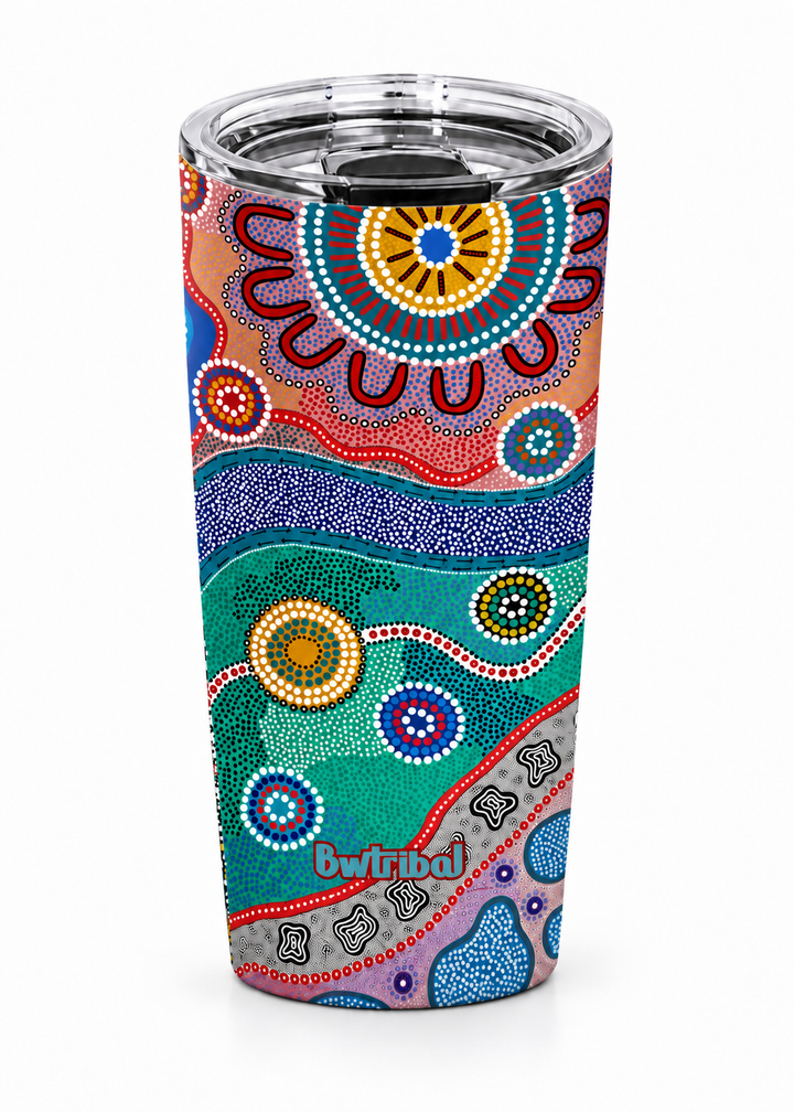ROCKPOOLS - Vacuum Tumbler (20oz) Insulated with Magnetic Lid