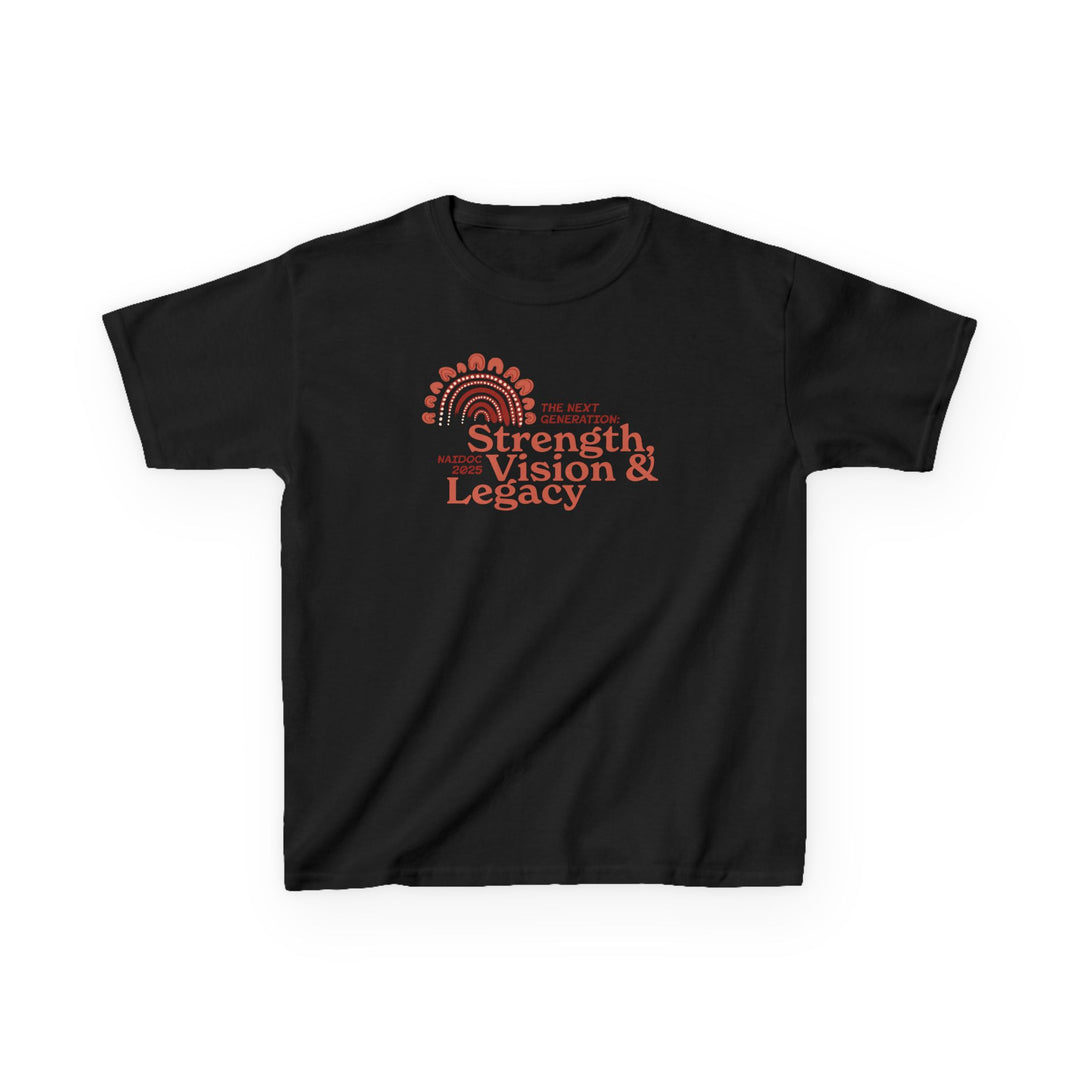 Strength, Vision & Legacy - NAIDOC 2025 Kids' Cotton T-Shirt