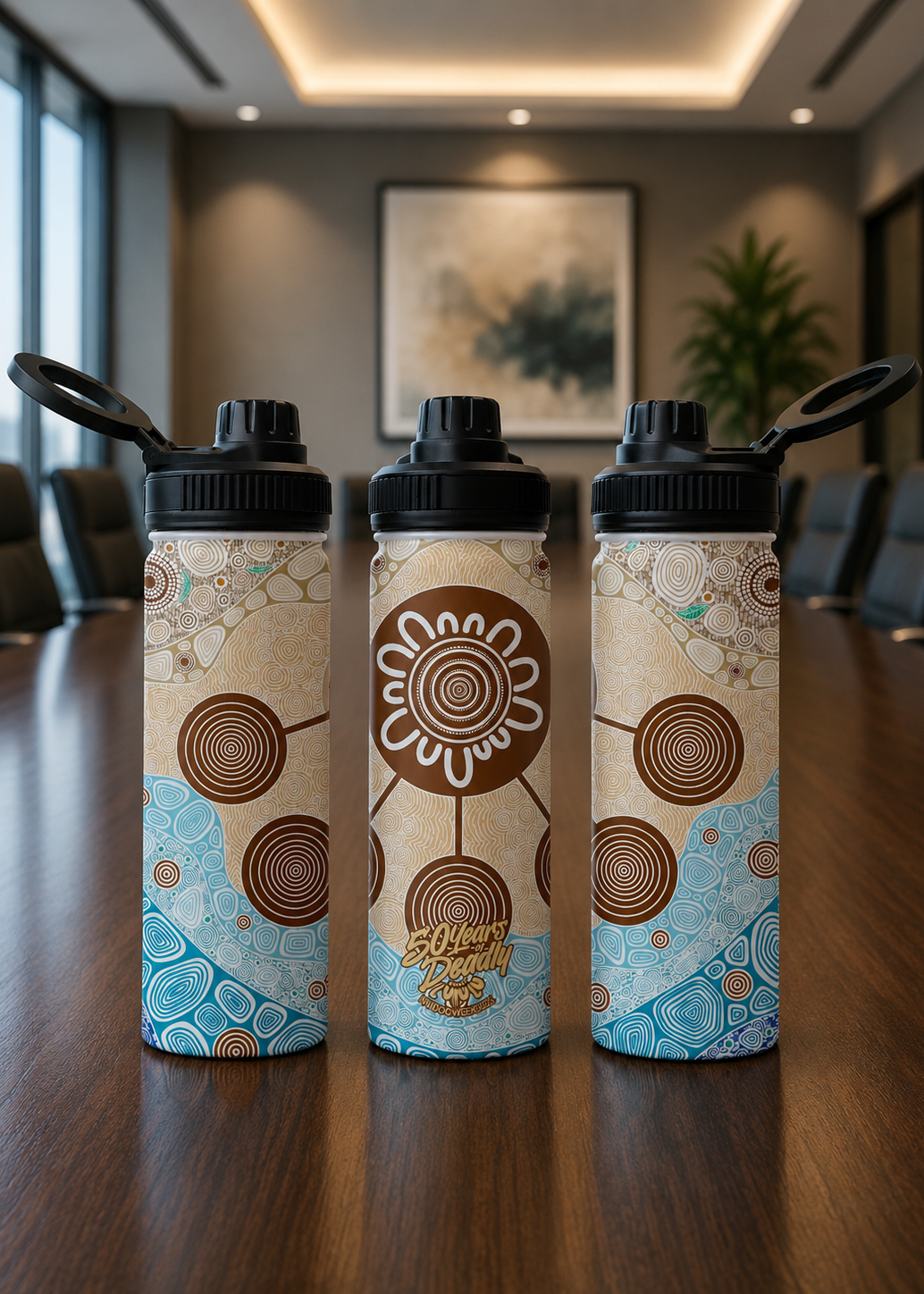 Yaliwunga (Always) – NAIDOC 2026 Vacuum Bottle with Magnetic Booster Ring (18oz)