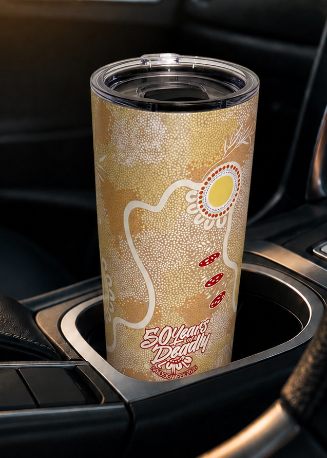 Ever Flowing – NAIDOC 2026 Vacuum Insulated Magnetic Lid Tumbler (20oz)