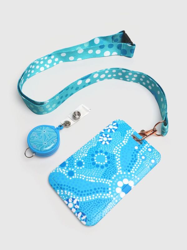 Nadyung (Healing Water) - ID Card Set with Lanyard and Retractable Holder