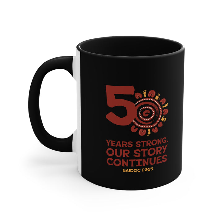 Our Story Continues - NAIDOC 2025 Colourful Accent Mug