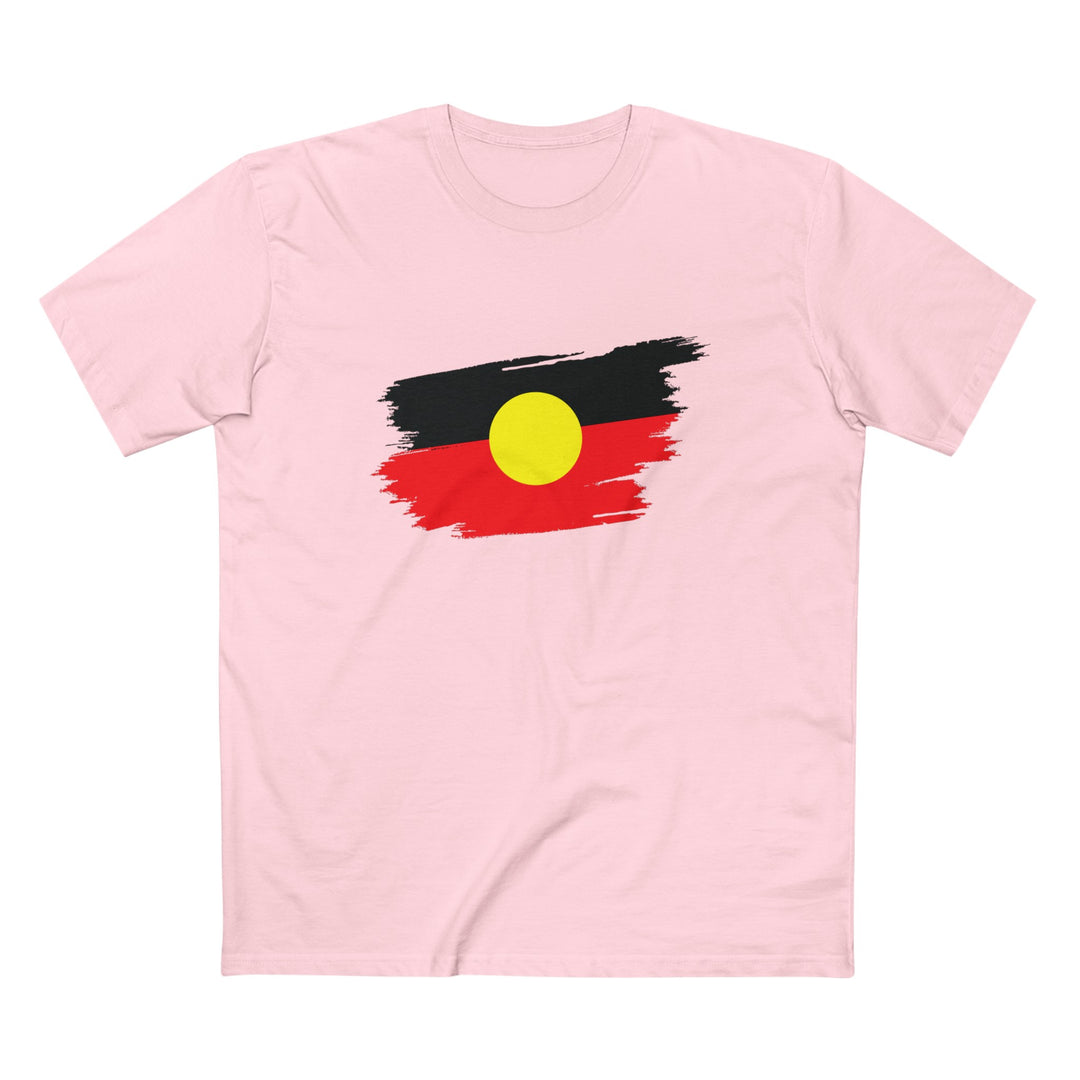 Brushstroke Aboriginal Flag - Men's T-shirt