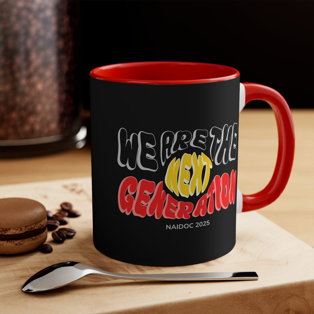 We Are The Next Generation - NAIDOC 2025 Colourful Accent Mug