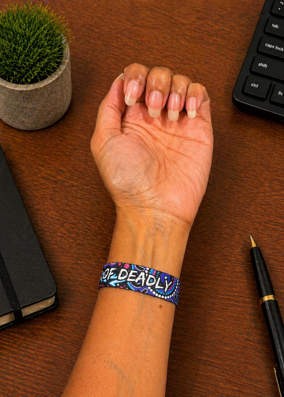 Stronger Togethr - NAIDOC 2026 ELASTIC WRISTBANDS