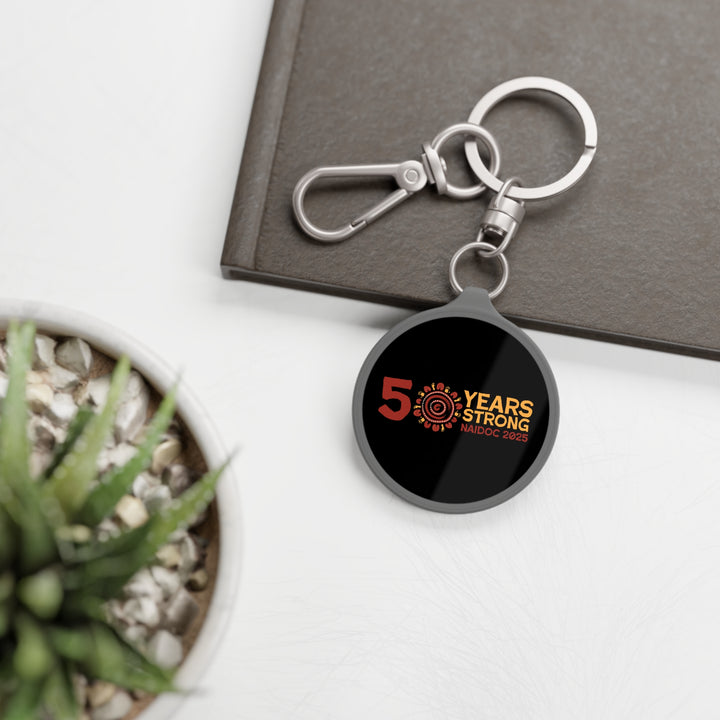 50 Years Strong  - NAIDOC 2025 Key Ring Tag