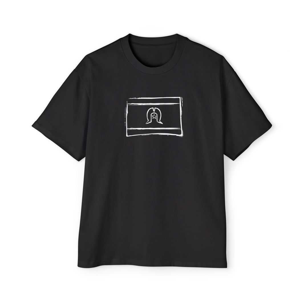 Strait Lines (TSI Flag) - Men's Oversized Tee