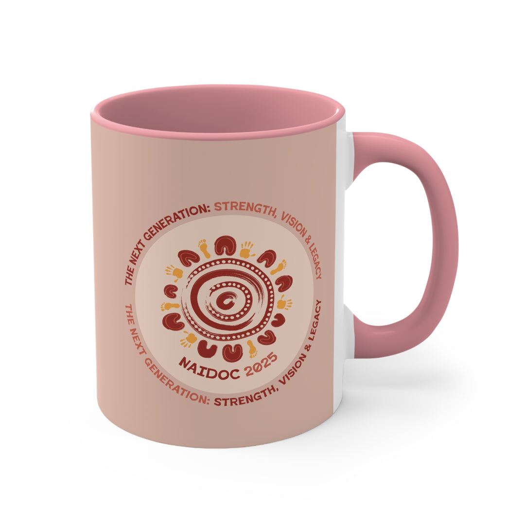 Pathways of Legacy - NAIDOC 2025 Colourful Accent Mug