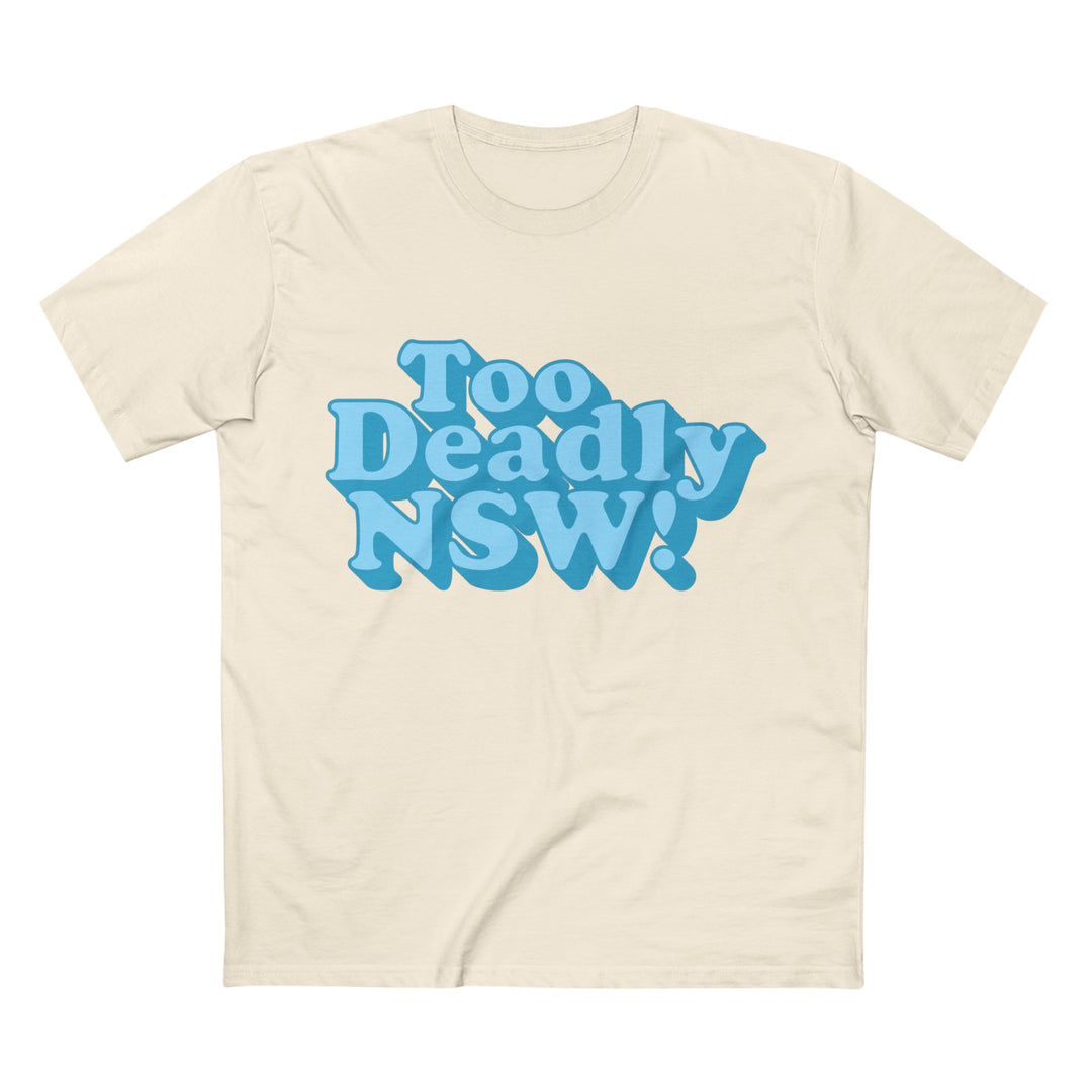 Too Deadly (Blue & White) - Men's T-shirt