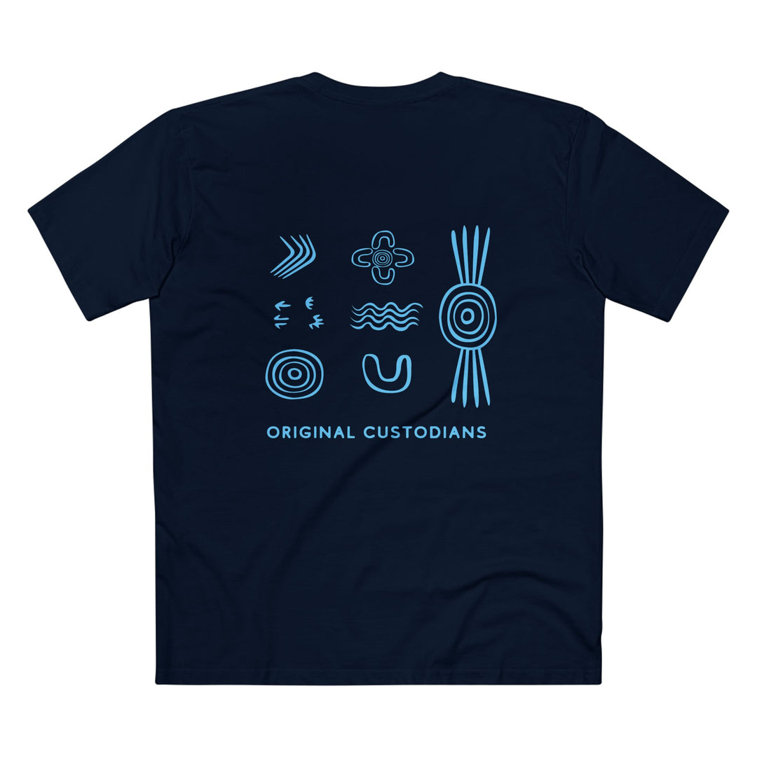 Guardians of Country (Blue) - Men's T-shirt