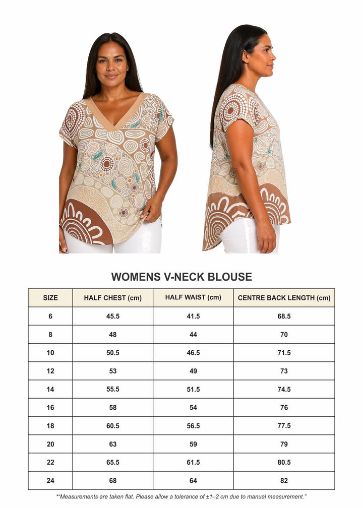 50 Years Deadly – NAIDOC 2026 V Neck Blouse