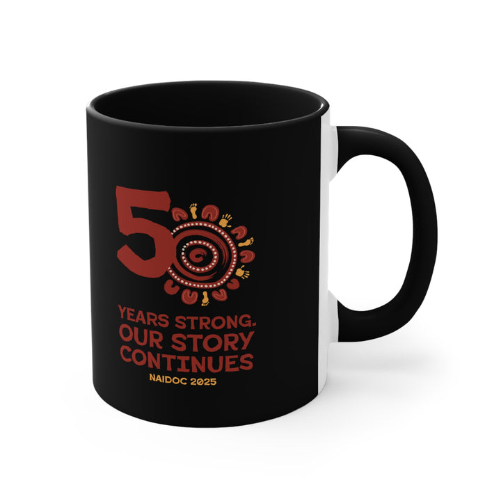 Our Story Continues - NAIDOC 2025 Colourful Accent Mug